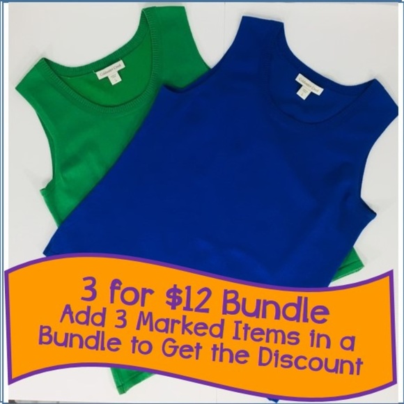 Coldwater Creek Tops - 3 for $12 --  2 Coldwater Creek Cotton Blend Tops